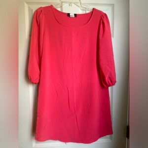 Coral tunic dress